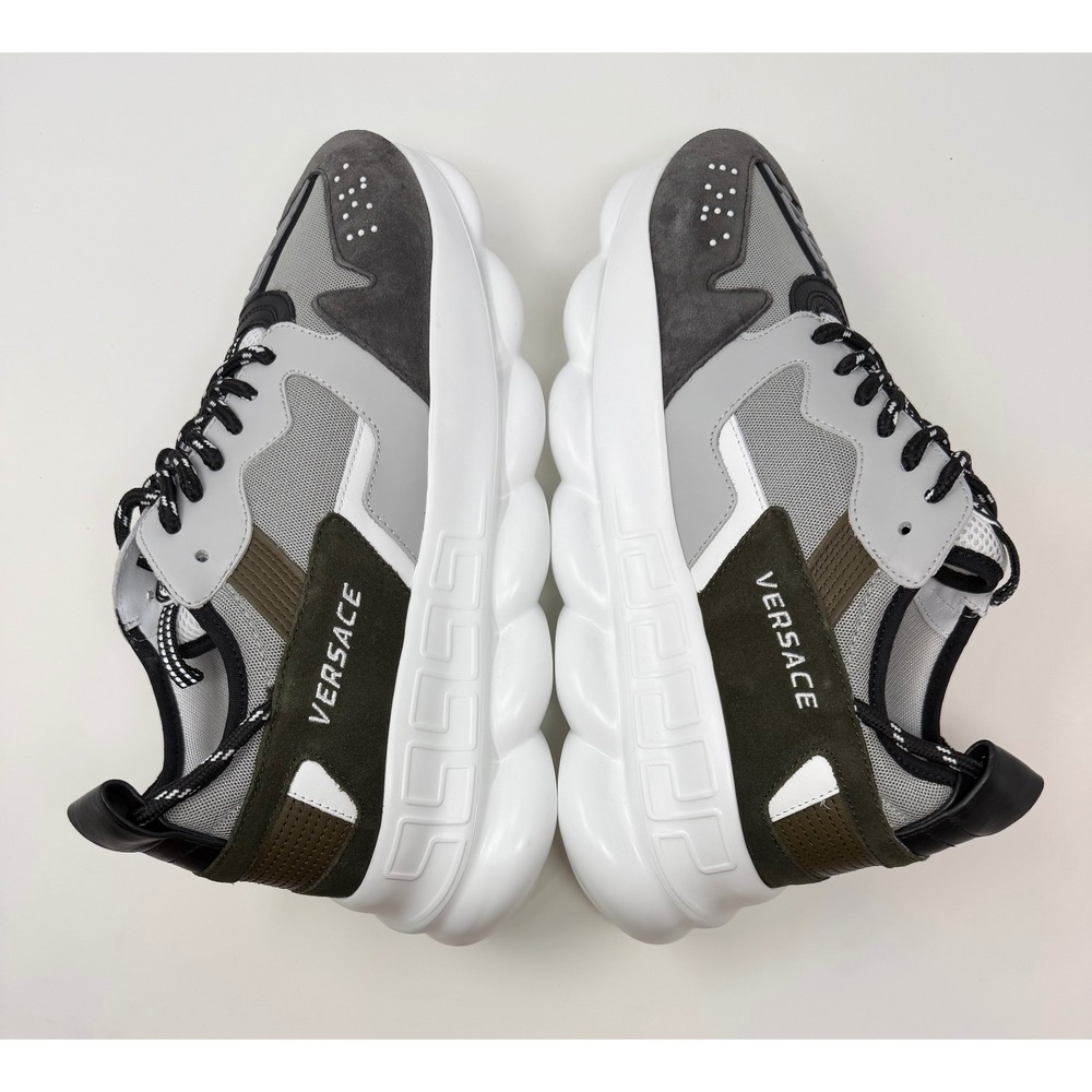 Versace Chain Reaction 2 Sneaker Grey Size 12 US 45 EU - Picture 3 of 8
